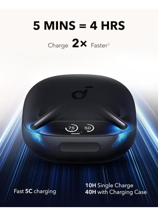 سماعات أنكر SoundCore Liberty 4 Pro – بلوتوث 5.3، صوت عالي الدقة، بطارية 40 ساعة