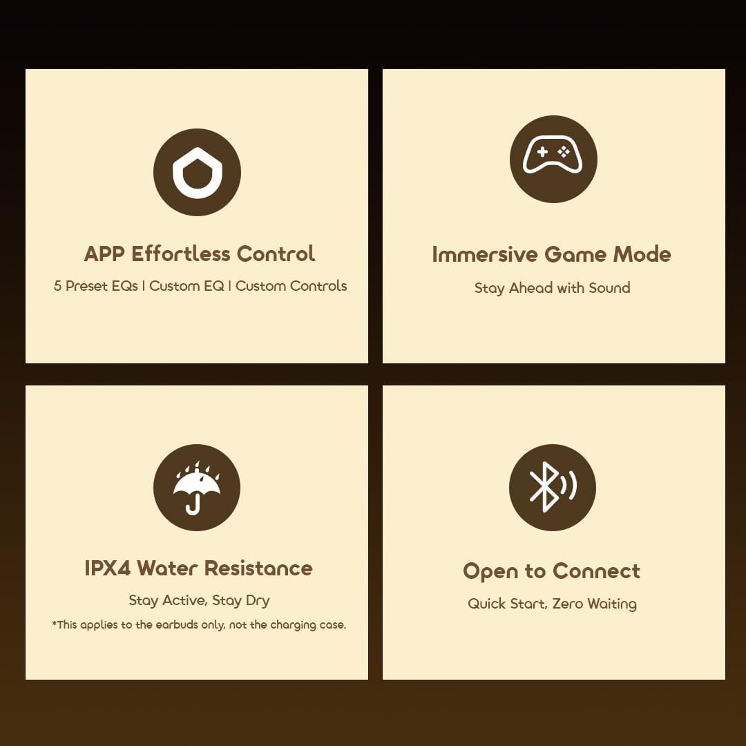 سماعات Oraimo SpaceBuds Air – بلوتوث 5.3، بطارية 40 ساعة، مقاومة للماء IPX5