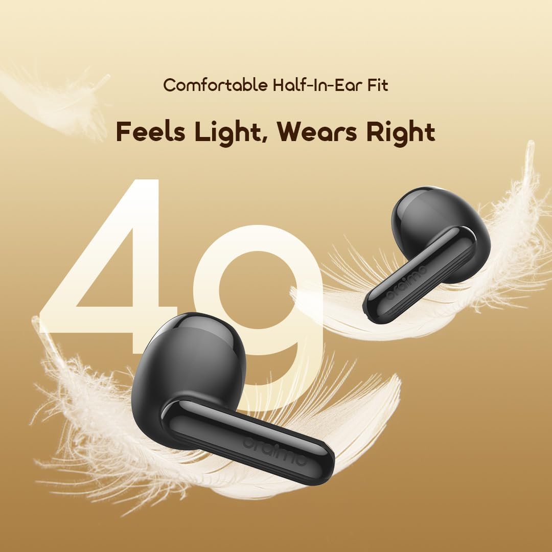 سماعات Oraimo SpaceBuds Air – بلوتوث 5.3، بطارية 40 ساعة، مقاومة للماء IPX5