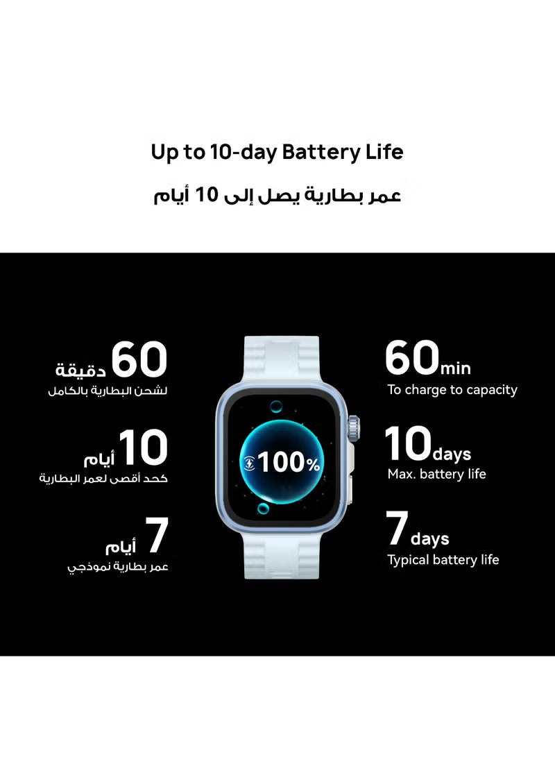 ساعة هواوي الذكية Watch Fit 4 Pro – شاشة AMOLED 1.82 بوصة، زجاج ياقوت، بطارية 10 أيام، أكثر من 100 وضع رياضي (ضمان هواوى)