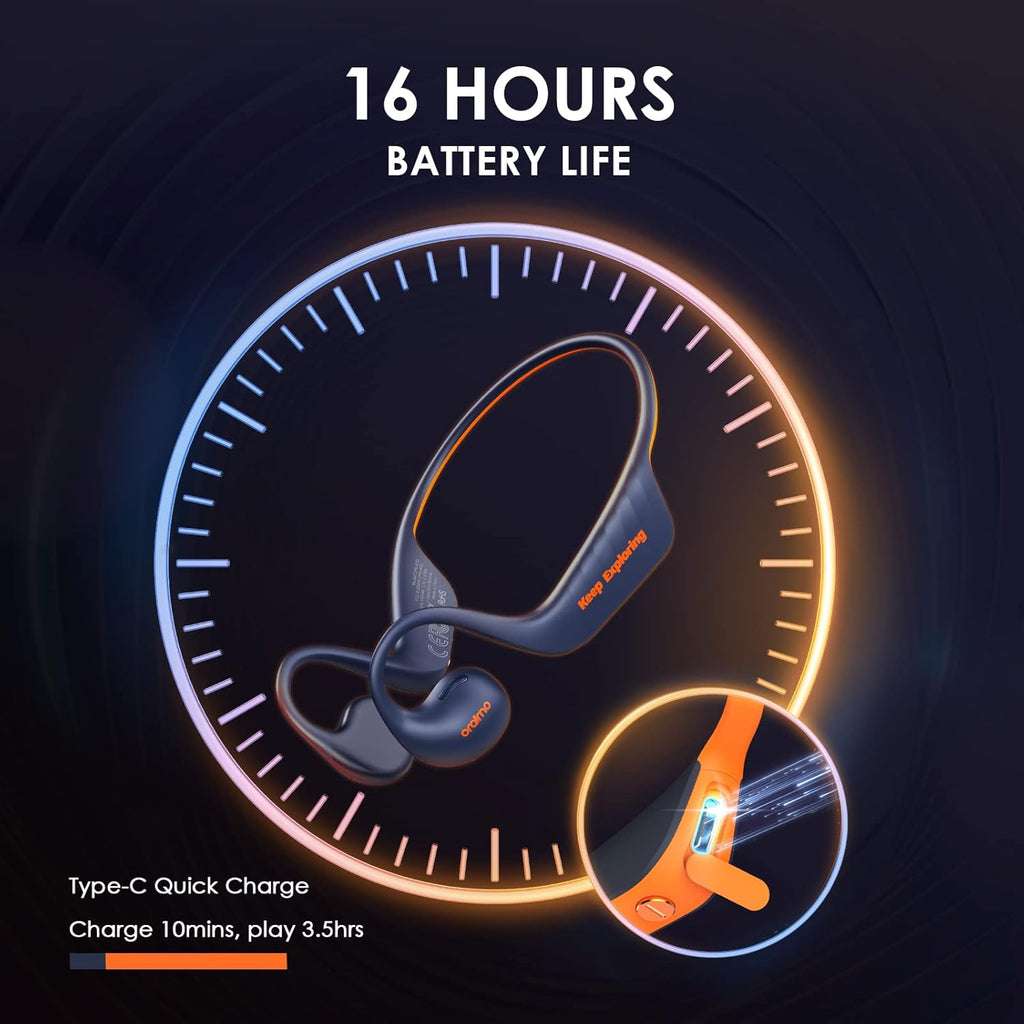 Oraimo Open Circlet Wireless Headphones – تصميم مفتوح، بطارية قوية، صوت نقي