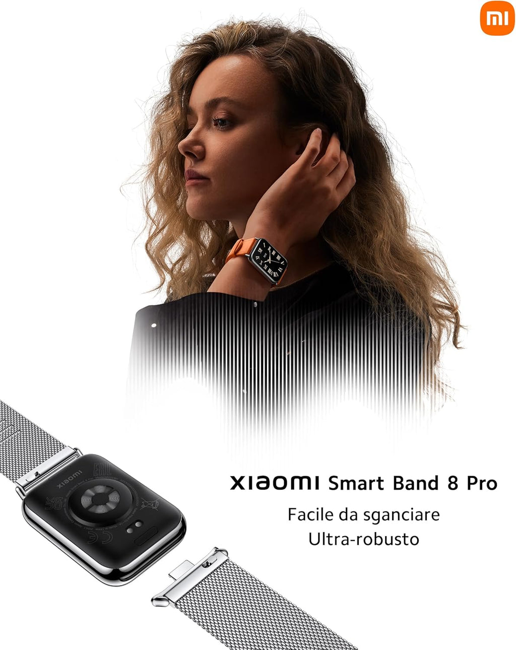 Xiaomi Smart Band 8 Pro – شاشة AMOLED 1.74 بوصة، بطارية 14 يوم، مقاومة 5ATM