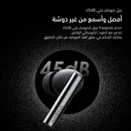 Oraimo FreePods Pro+ Hybrid ANC Wireless Earbuds – عزل ضوضاء، بطارية قوية، تصميم مريح