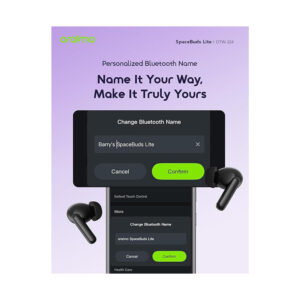 Oraimo SpaceBuds Lite True Wireless Earbuds – صوت نقي، بطارية طويلة، تصميم مريح