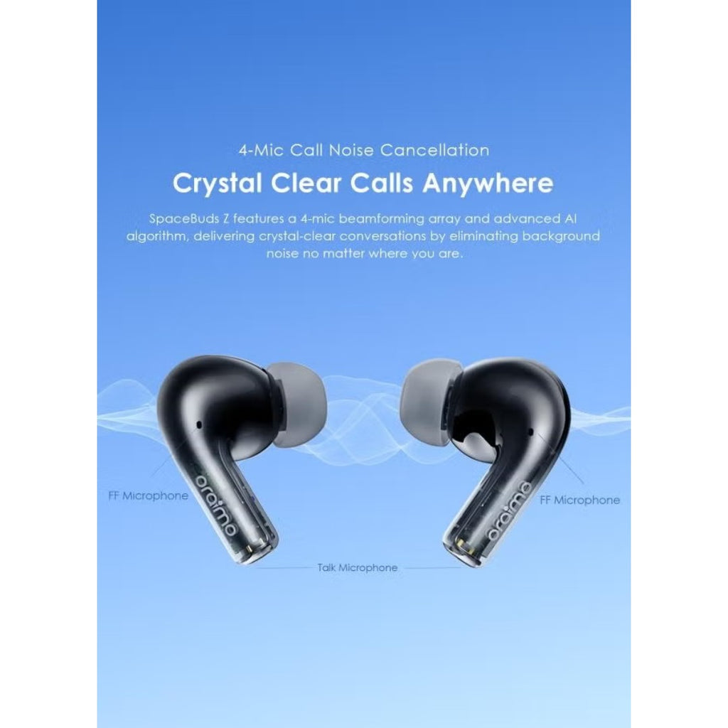 سماعات Oraimo SpeedBuds Z True Wireless – بلوتوث 5.3، بطارية 40 ساعة، مقاومة للماء IPX5
