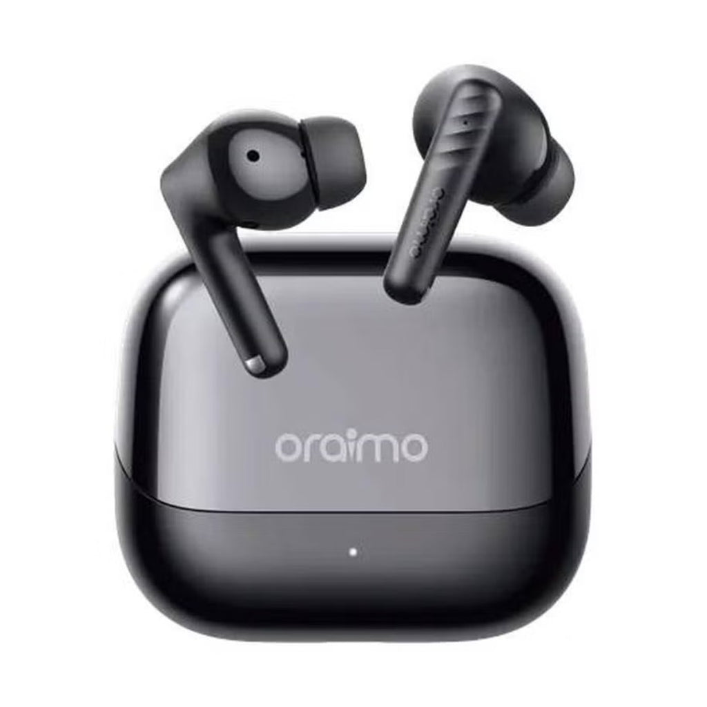سماعات Oraimo SpaceBuds Neo+ (OTW-323P) – بلوتوث 5.3، بطارية 40 ساعة، مقاومة للماء IPX5