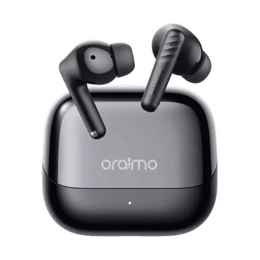 سماعات Oraimo SpaceBuds Neo+ (OTW-323P) – بلوتوث 5.3، بطارية 40 ساعة، مقاومة للماء IPX5