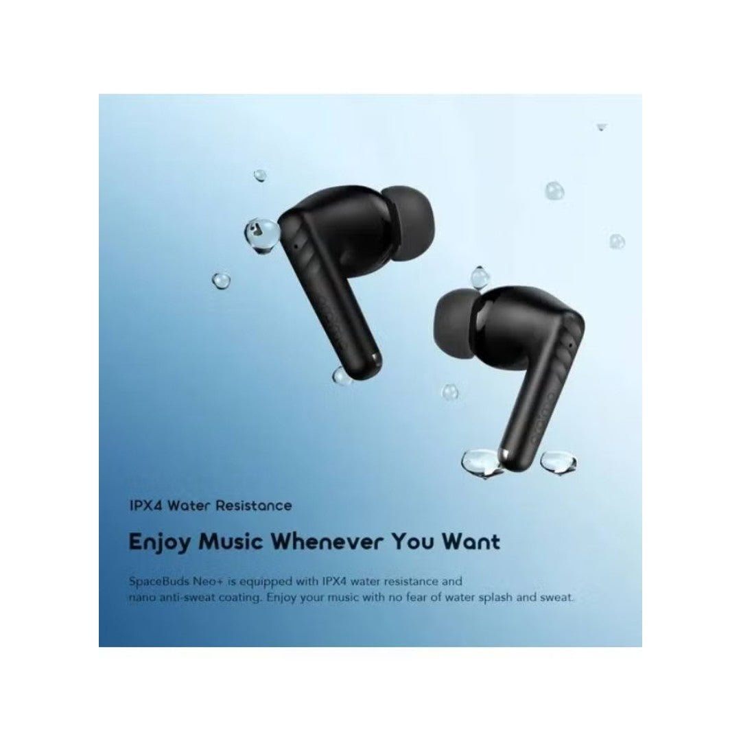 سماعات Oraimo SpaceBuds Neo+ (OTW-323P) – بلوتوث 5.3، بطارية 40 ساعة، مقاومة للماء IPX5