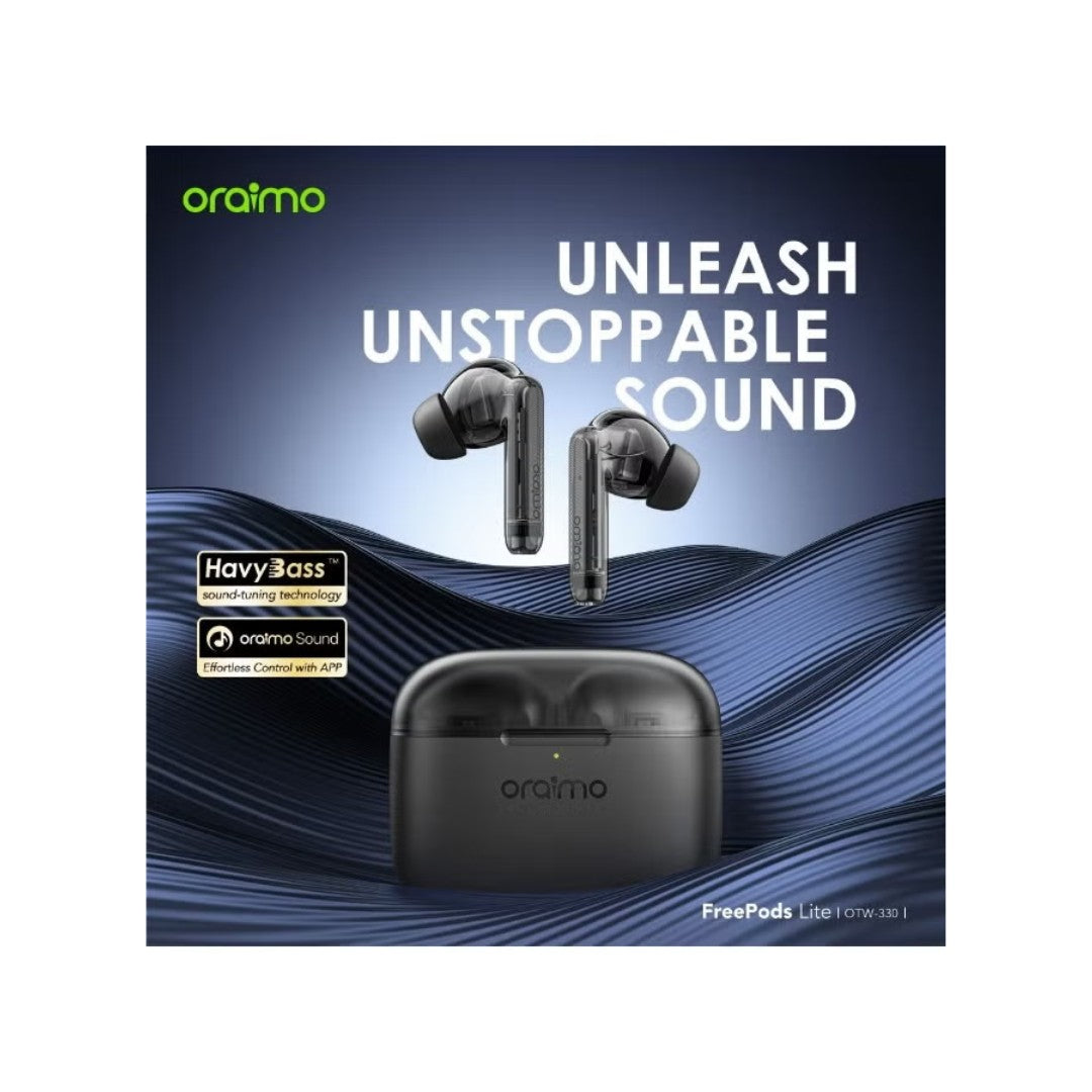 سماعات Oraimo FreeBuds (OTW-330) – بلوتوث 5.3، بطارية 40 ساعة، مقاومة للماء IPX5