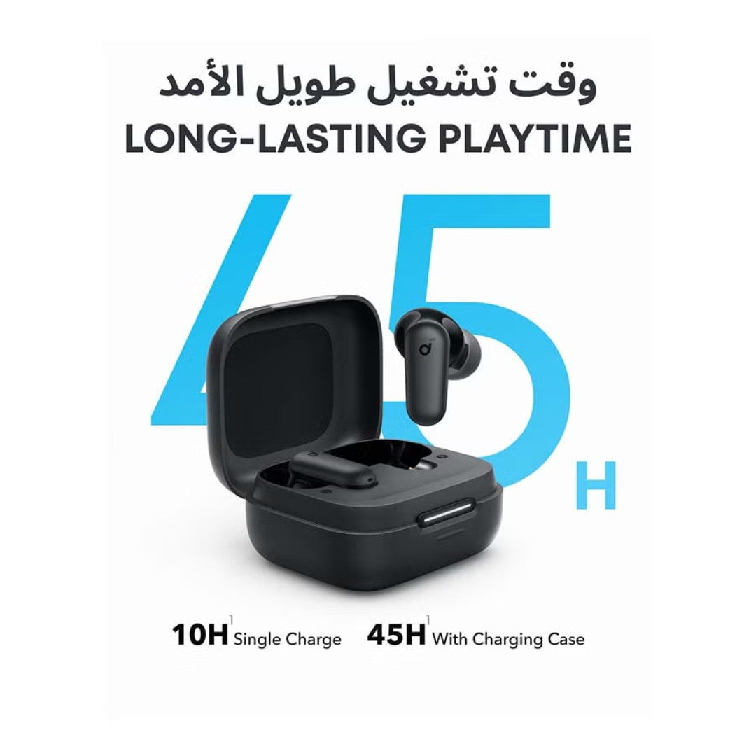 سماعات أنكر Soundcore R50i NC – بلوتوث 5.3، إلغاء ضوضاء نشط، بطارية 45 ساعة