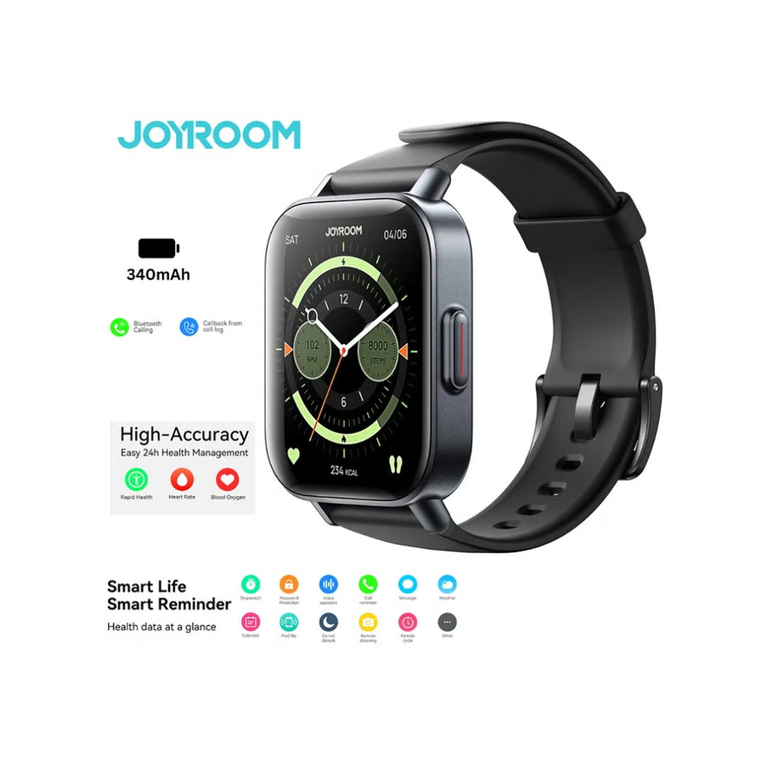 Joyroom JR-FT3S Smart Watch – 1.96-inch Smartwatch, 10-day battery life, 93 sports modes