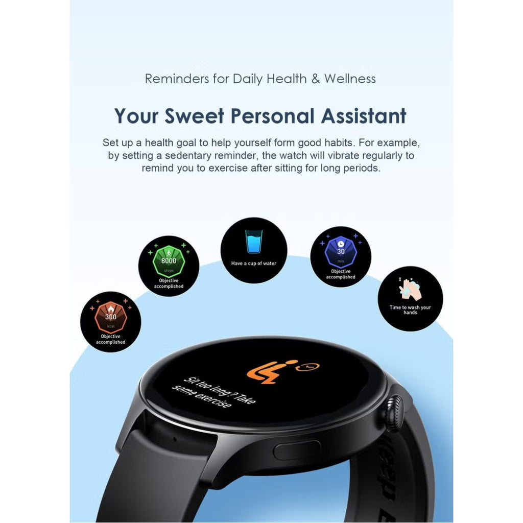 Oraimo Smartwatch ER OSW-42 – شاشة ملونة 1.69 بوصة، بطارية 7 أيام، مقاومة IP68