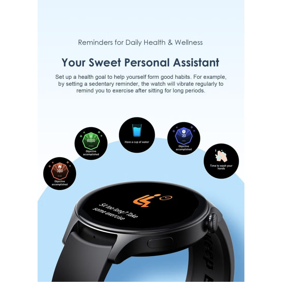 Oraimo Smartwatch ER OSW-42 – شاشة ملونة 1.69 بوصة، بطارية 7 أيام، مقاومة IP68