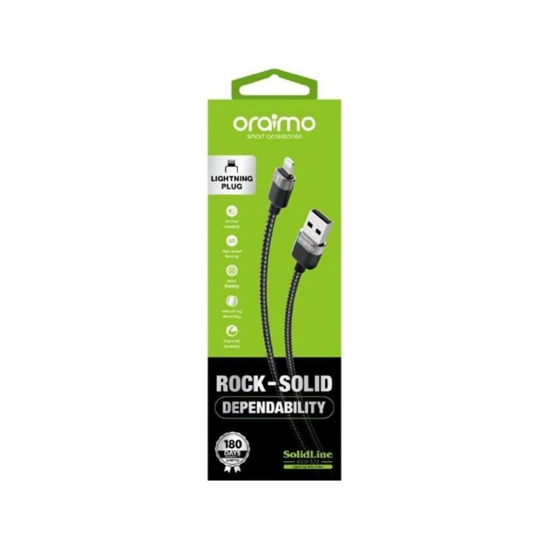 Oraimo Cable OCD-L72 – 1m Fast Charging Lightning Cable