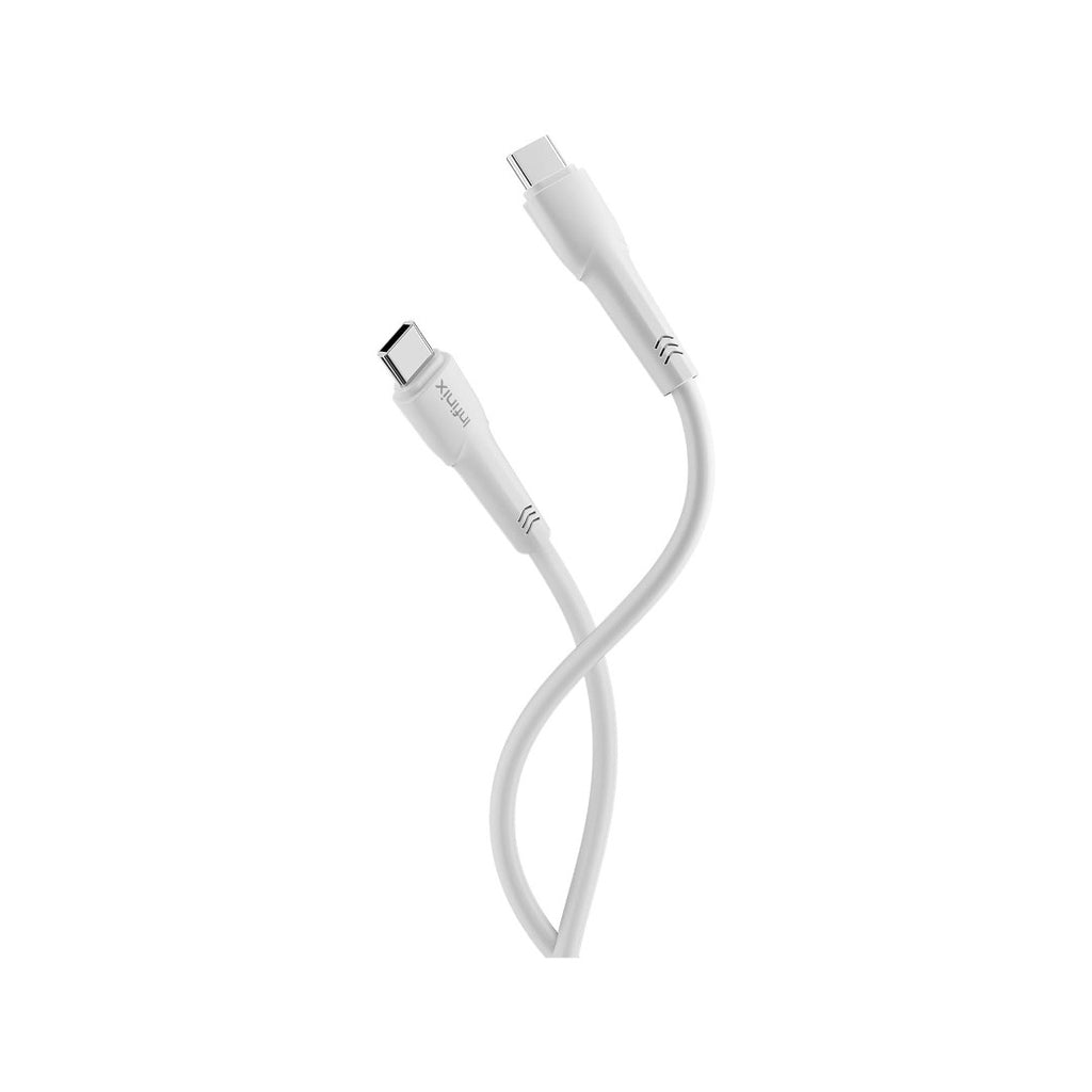 INFINIX Fast Charger XC20EU+DC53 – 20W Type-C &amp; 18W Type-A Fast GaN Charger with 60W Cable