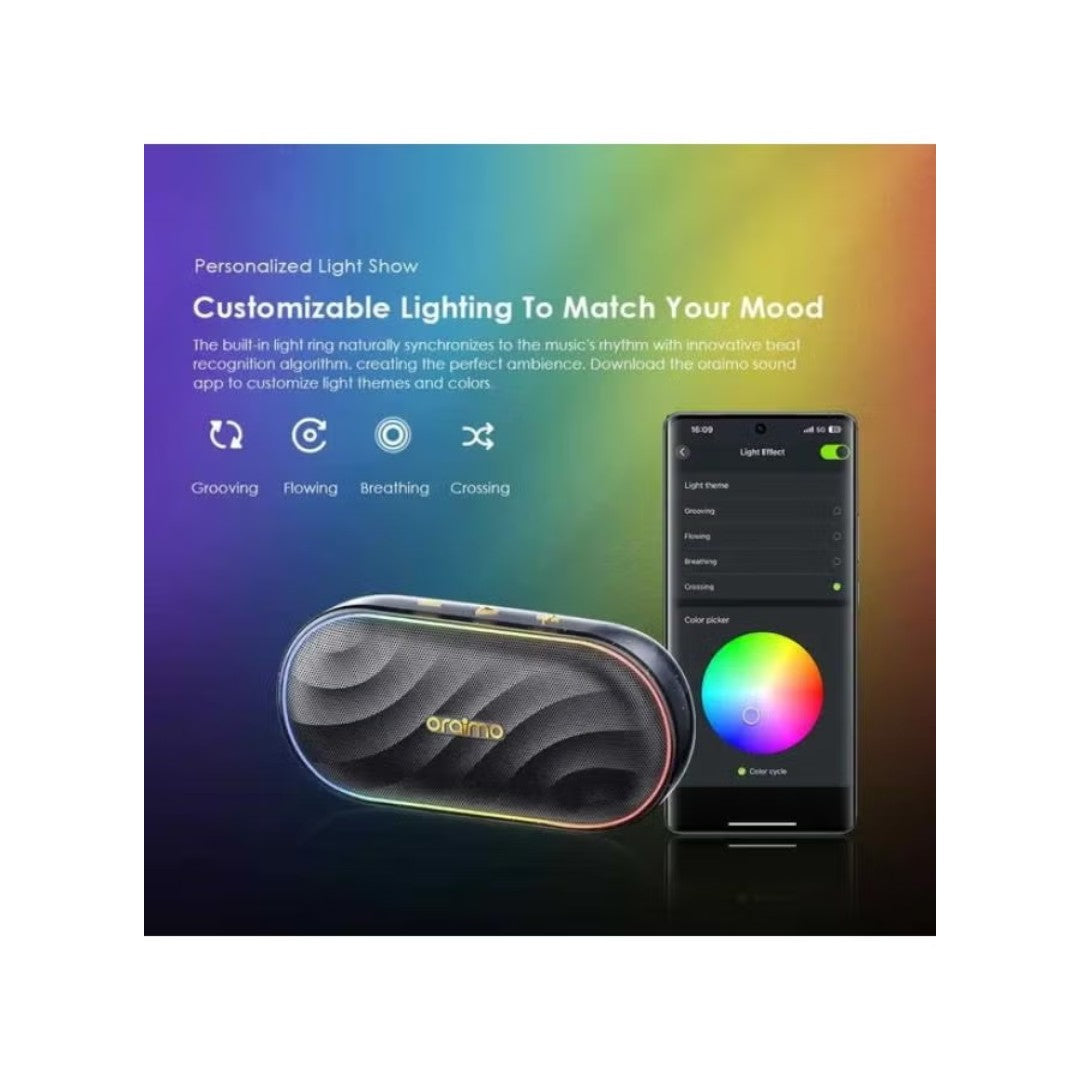 Oraimo SpaceBox OBS-382 Bluetooth Speaker – 8W, HavyBass™, 16 Hour Battery