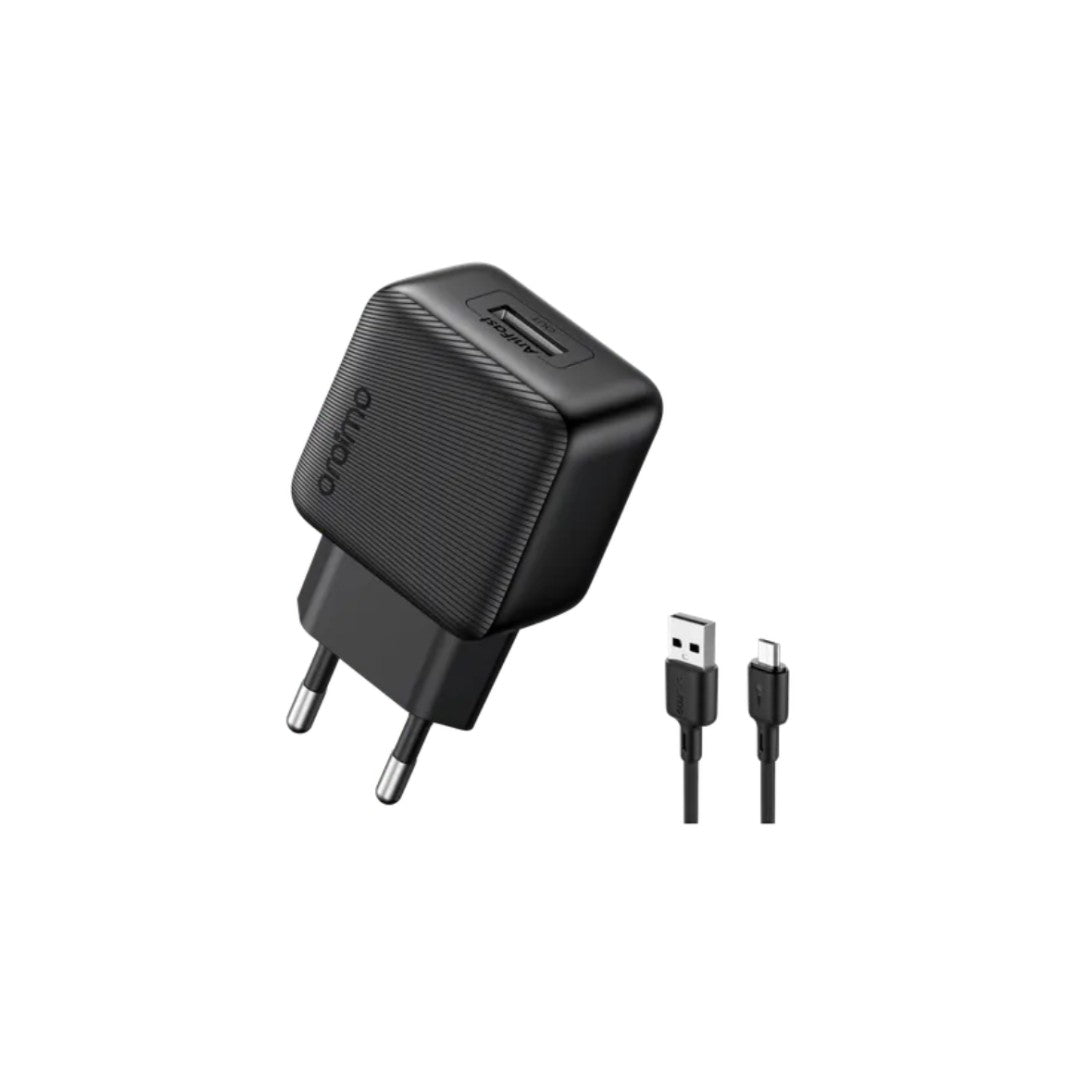 Oraimo Compact Charger Kit OCW-1111E+M53 – 10W Charger with 1m Micro USB Cable