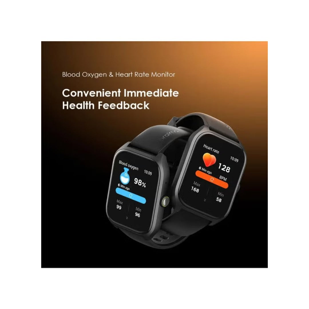 Oraimo SmartWatch 5 Lite OSW-804 – شاشة 1.69 بوصة، بطارية 7 أيام، مقاومة IP68