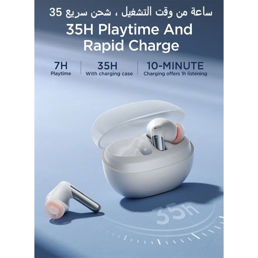 Joyroom JR‑BB1 True Wireless Earbuds – 35h Battery, 4‑Mic ENC, Bluetooth 5.3