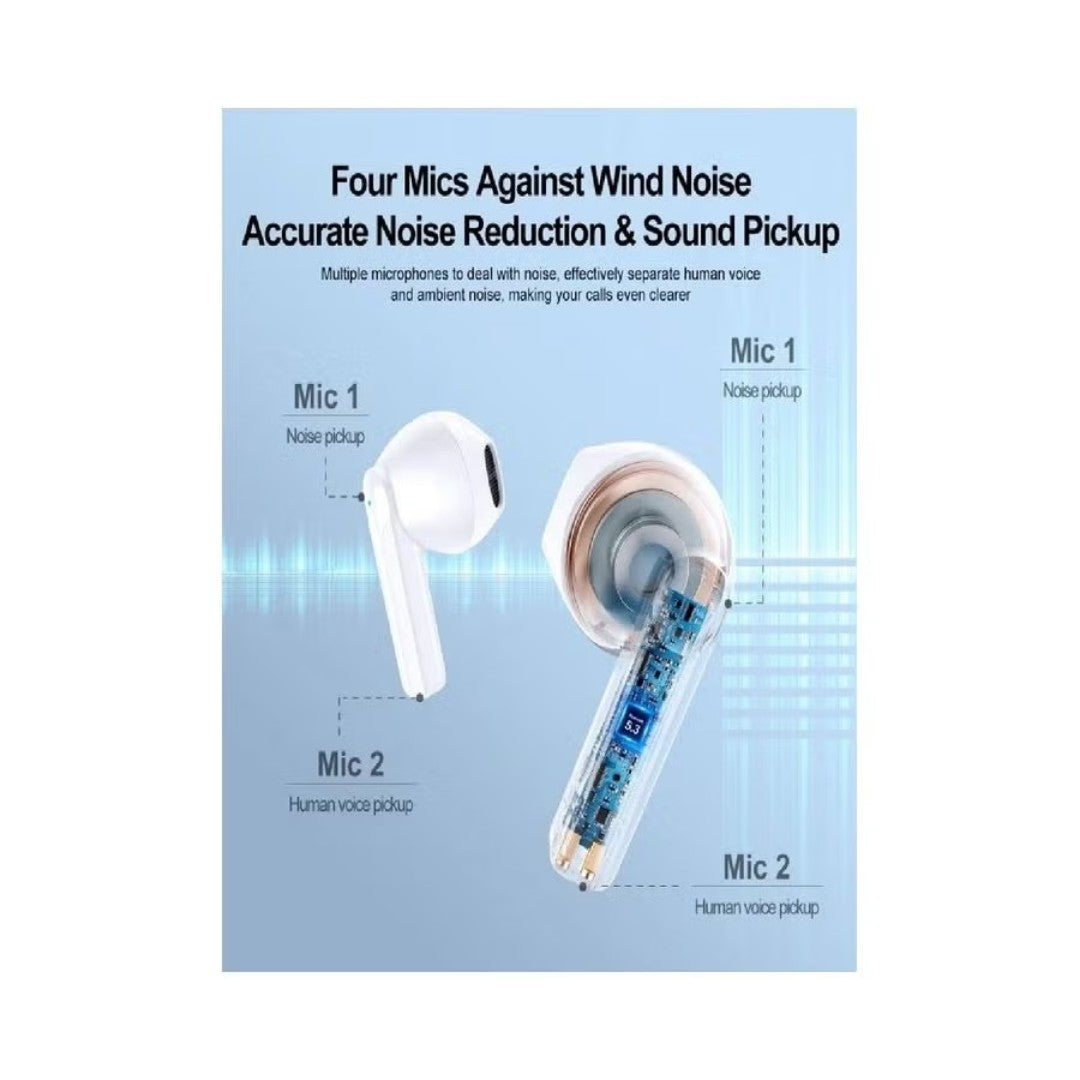 Joyroom JR-TL11 True Wireless Earbuds – Dual Mic ENC, 24-hour battery life, Bluetooth 5.3