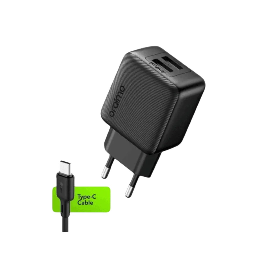 Oraimo Compact Charger Kit OCW-1111E+C53 – 10W Charger with 1m Type-C Cable