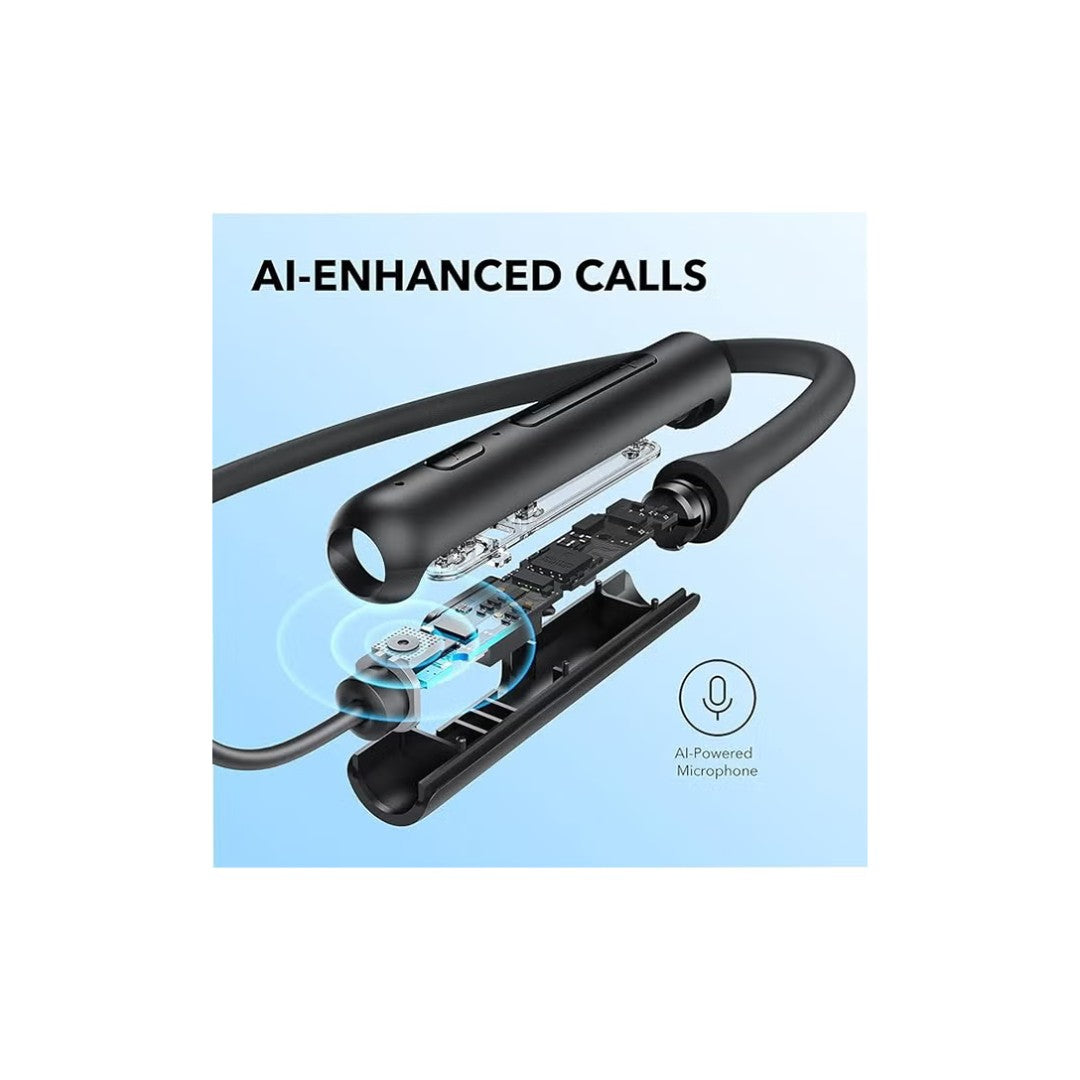سماعة أنكر Life U2i Bluetooth Neckband – بلوتوث 5.0، بطارية 24 ساعة، تصميم مريح للرقبة
