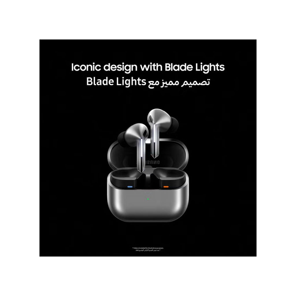 سماعات سامسونج Galaxy Buds 3 Pro – بلوتوث 5.4، إلغاء ضوضاء نشط، بطارية 30 ساعة، مقاومة للماء IP57