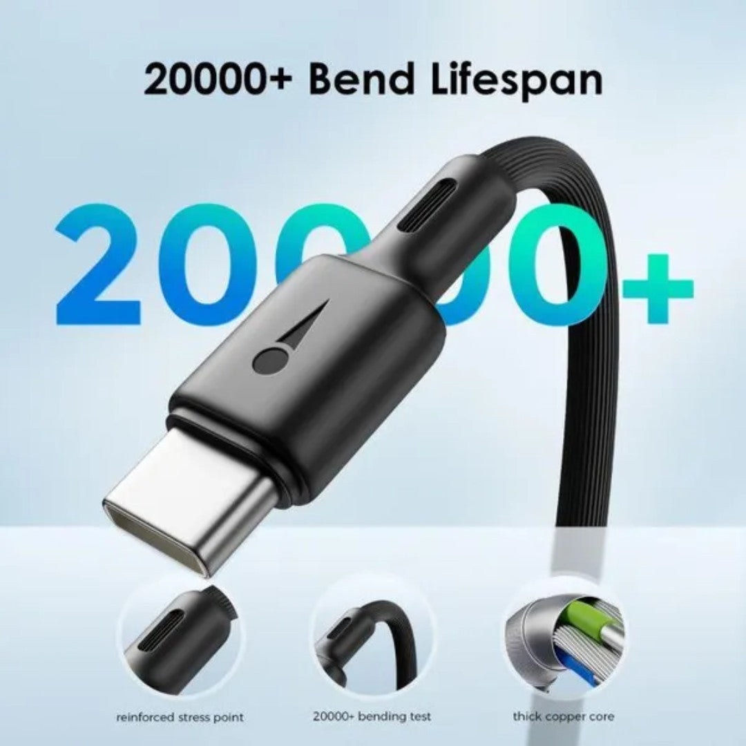 Oraimo Cable OCD-X93 – Multi-Cable Lightning &amp; Type-C &amp; Micro USB Fast Charging 3A Cable, 1.2m