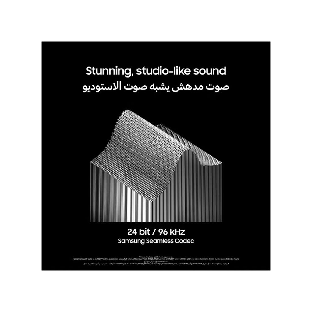 سماعات سامسونج Galaxy Buds 3 Pro – بلوتوث 5.4، إلغاء ضوضاء نشط، بطارية 30 ساعة، مقاومة للماء IP57