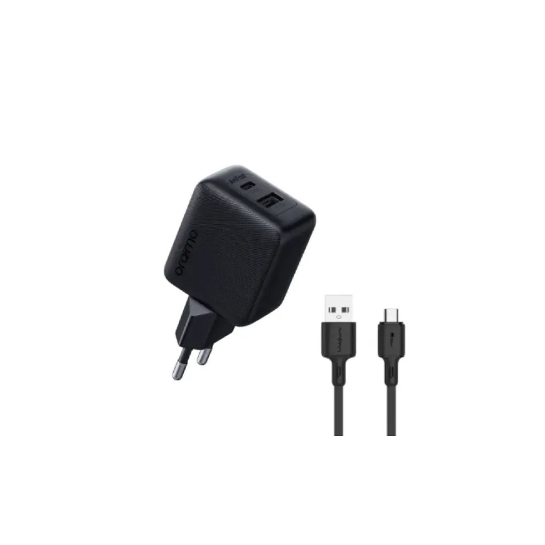 Oraimo Cannon Wall Charger OCW-5183E+M53 – 18W Fast PD Wall Charger with Micro USB Cable