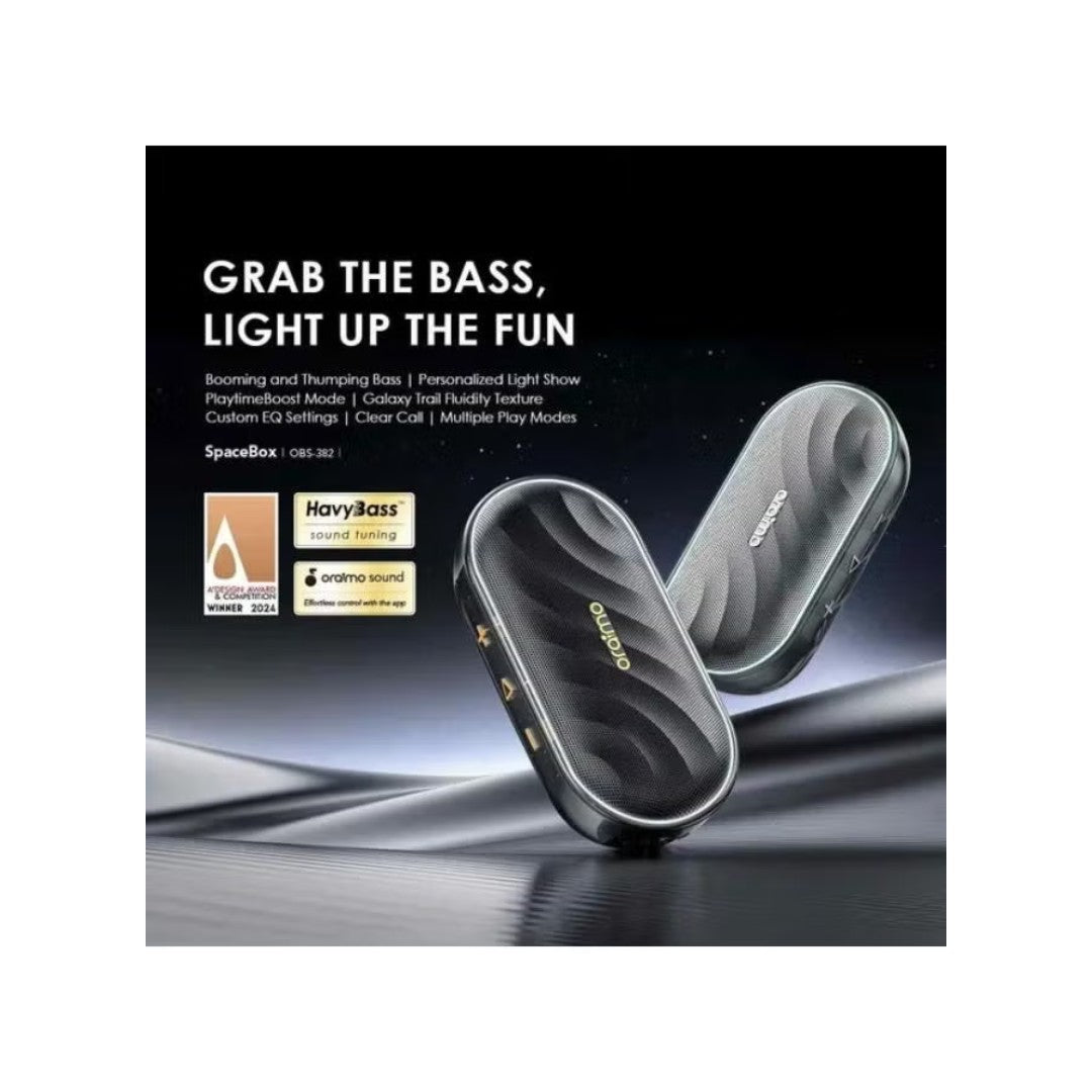 Oraimo SpaceBox OBS-382 Bluetooth Speaker – 8W, HavyBass™, 16 Hour Battery