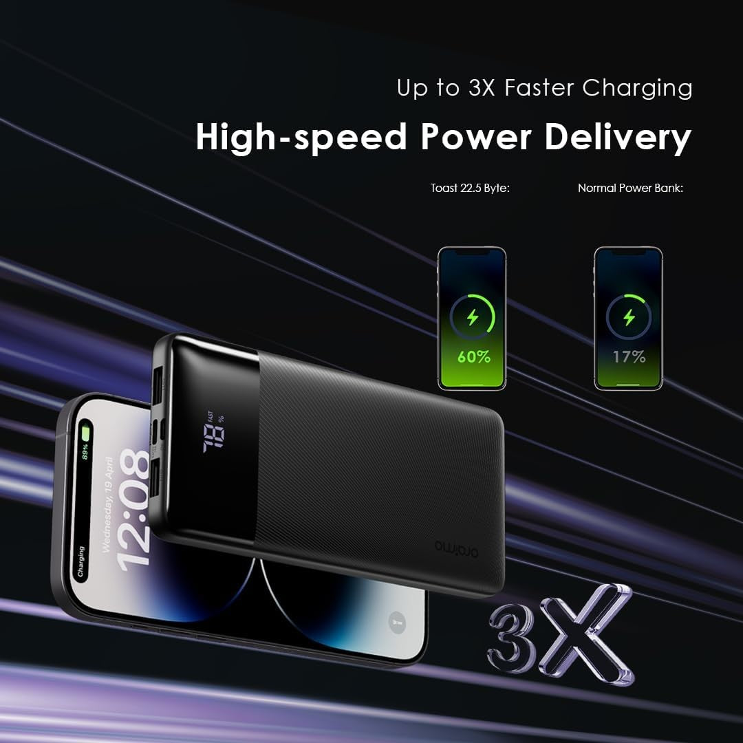 Oraimo Power Bank 22.5W 10000mAh OPB-7100Q – Fast and lightweight portable charger with ideal capacity