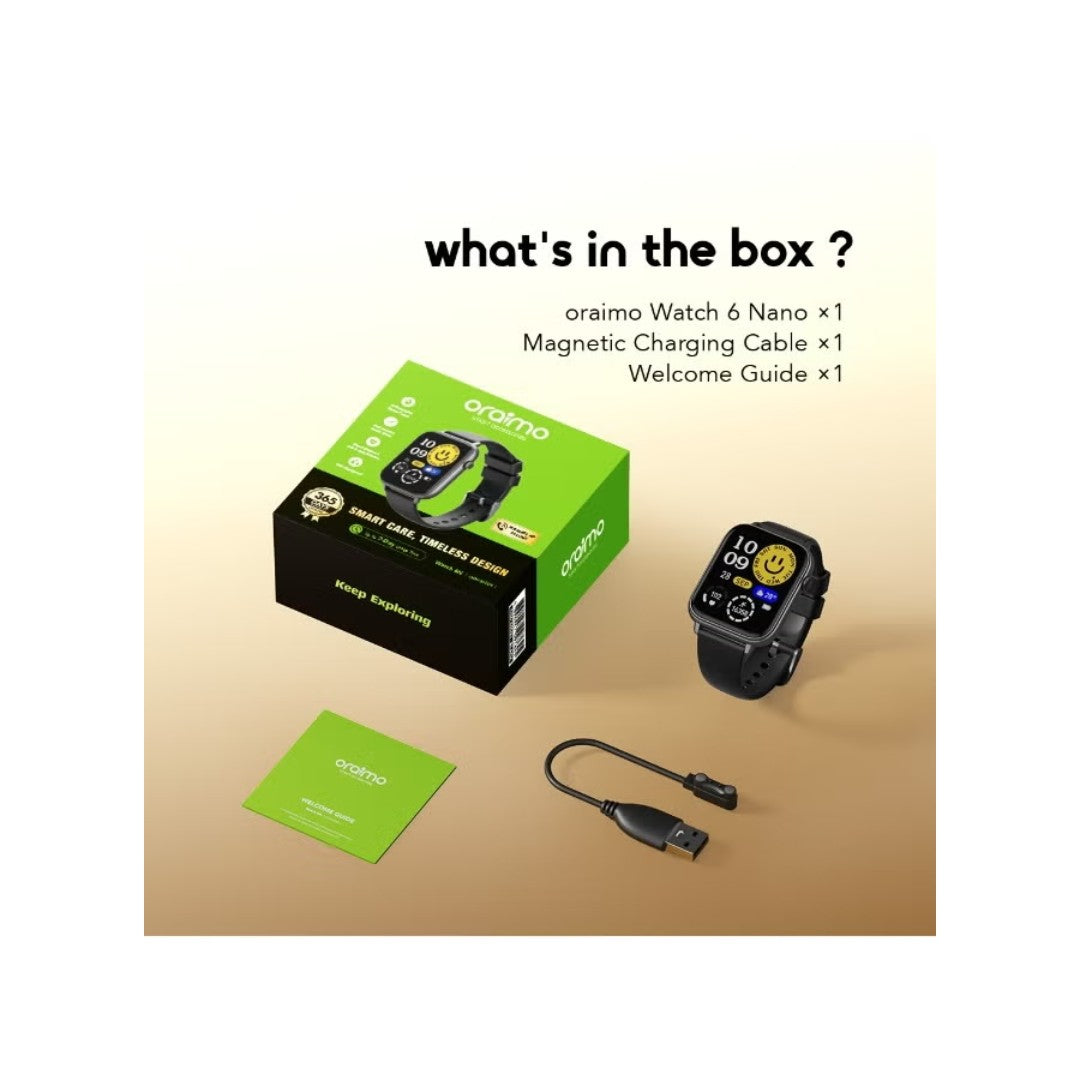 Oraimo Watch 6N Smartwatch – 1.83-inch screen, 7-day battery life, IP68