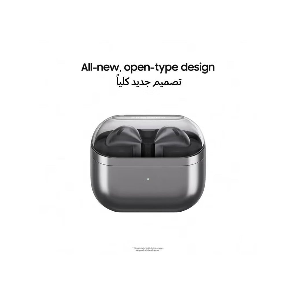 سماعات سامسونج Galaxy Buds 3 – بلوتوث 5.4، صوت محيطي، بطارية 30 ساعة، مقاومة للماء IP57