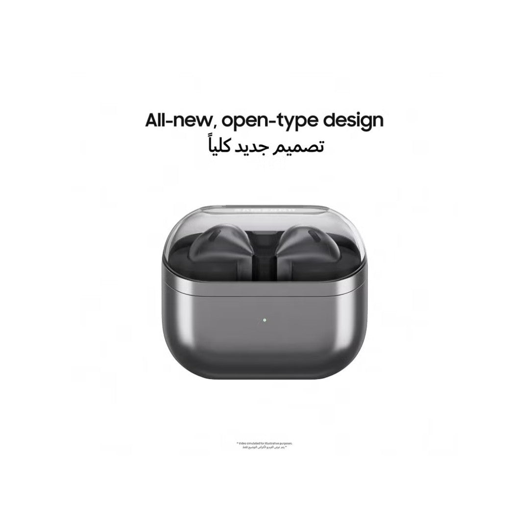 سماعات سامسونج Galaxy Buds 3 – بلوتوث 5.4، صوت محيطي، بطارية 30 ساعة، مقاومة للماء IP57