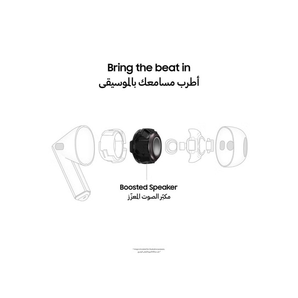 سماعات سامسونج Galaxy Buds 3 – بلوتوث 5.4، صوت محيطي، بطارية 30 ساعة، مقاومة للماء IP57