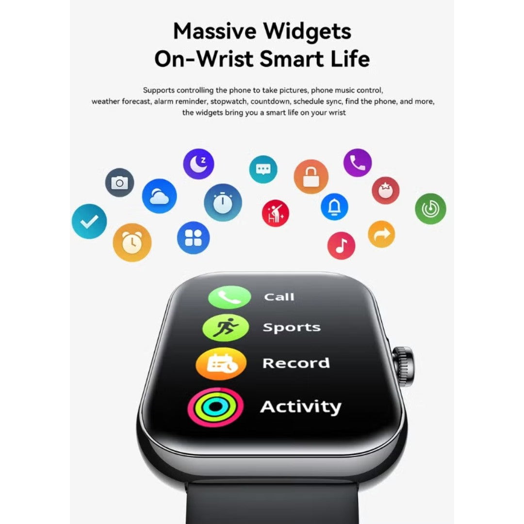 Joyroom JR-FT5 Plus Smart Watch – 1.96-inch Smartwatch, 12-day battery life, 100+ sports modes