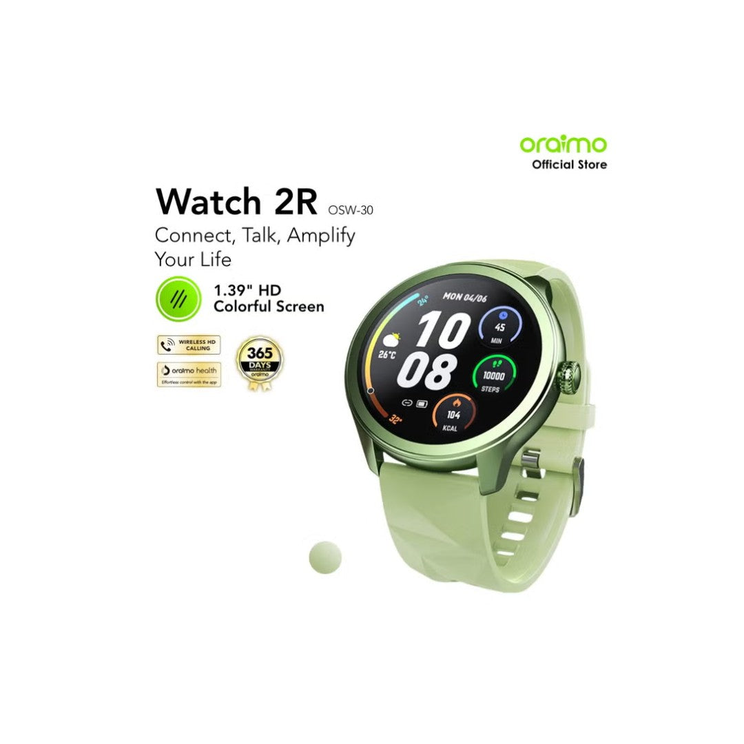 Oraimo Smartwatch 2R OSW-30 – شاشة 1.69 بوصة، بطارية 7 أيام، مقاومة IP68