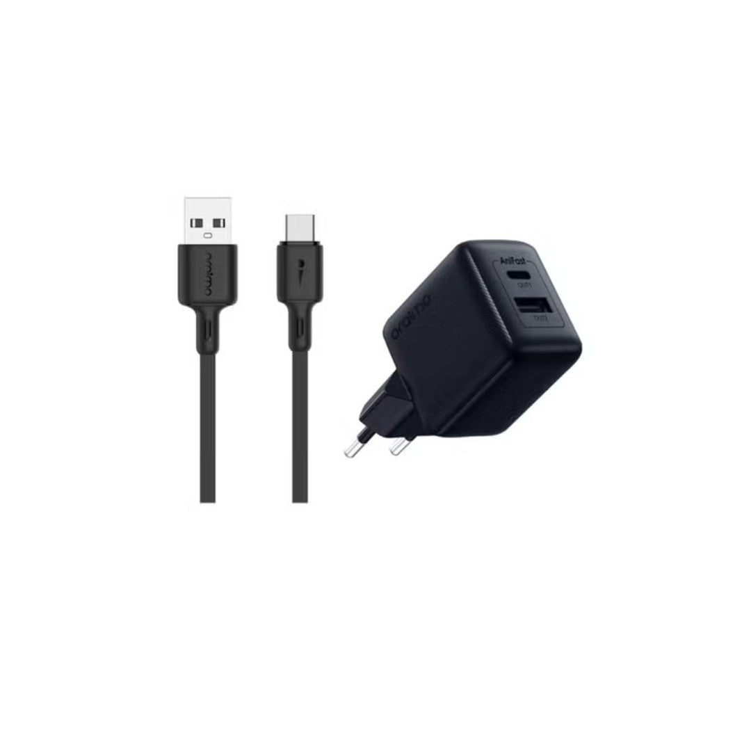 Oraimo Cannon Wall Charger OCW-5183E+C53 – 18W PD Fast Wall Charger with Type-C Cable