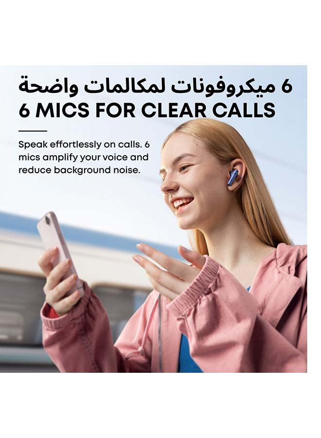 سماعات أنكر SoundCore Liberty 4 NC – بلوتوث 5.3، إلغاء ضوضاء نشط، بطارية 40 ساعة