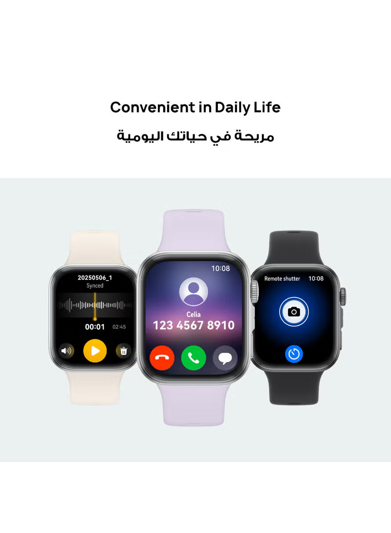 ساعة هواوي الذكية Watch Fit 4 – شاشة AMOLED 1.82 بوصة، بطارية 10 أيام، أكثر من 100 وضع رياضي (ضمان هواوى)